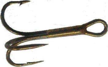 Крючок тройной 3551 №6 (50шт) Mustad