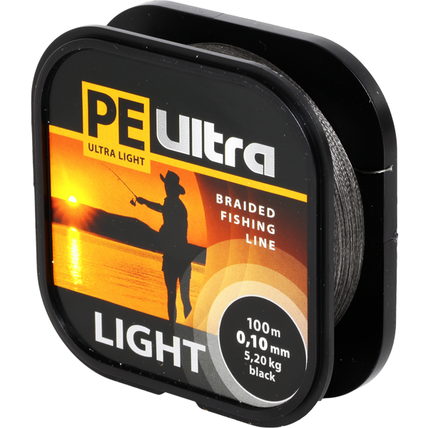 Плетеный шнур (АКВА)PE ULTRA LIGHT Black 0.14 100m