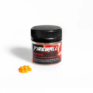 Приманка съедобная Takedo Fireball Рипус цвет оран. креветка 3 мм 70 шт