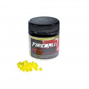 Приманка съедобная Takedo Fireball Рипус цвет жел. креветка 3 мм 70шт